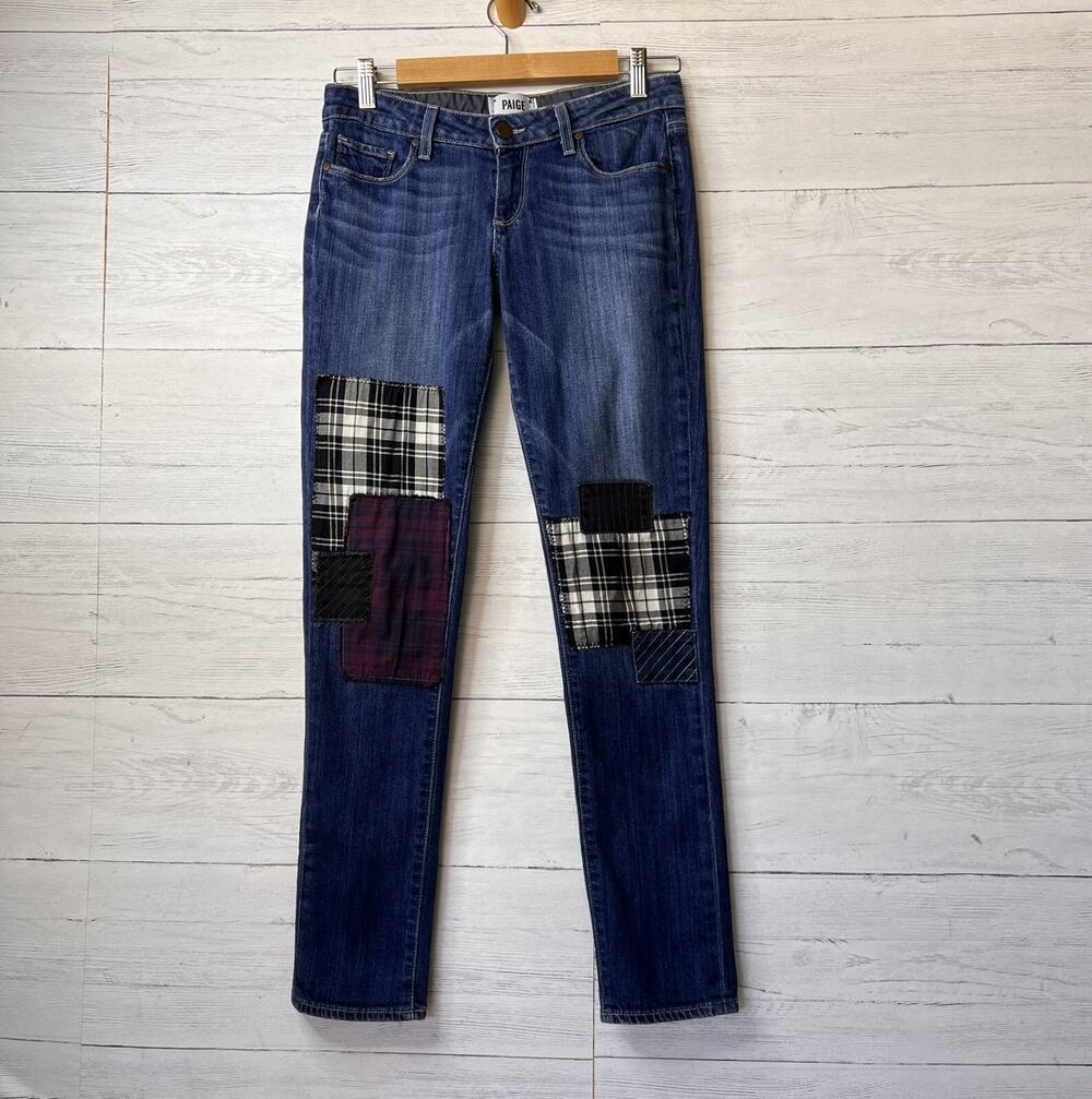 Paige Jeans Womens Size 25 Jimmy Jimmy Skinny Patchwork in Camden Stretch